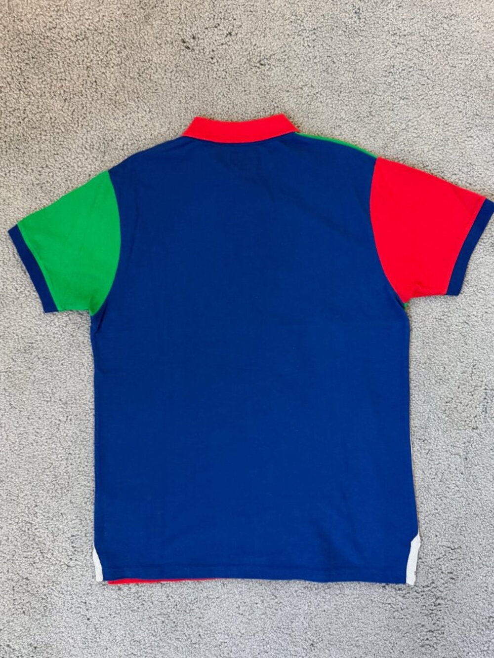 Hustle Gang Men's Big Mood Colorblock Polo Shirt Size Large L Trap Uniform Bear - Picture 12 of 13